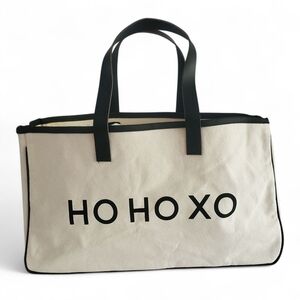 SANTA BARBARA DESIGN STUDIO "HO‎ HO XO" Holiday Large Canvas Tote Bag